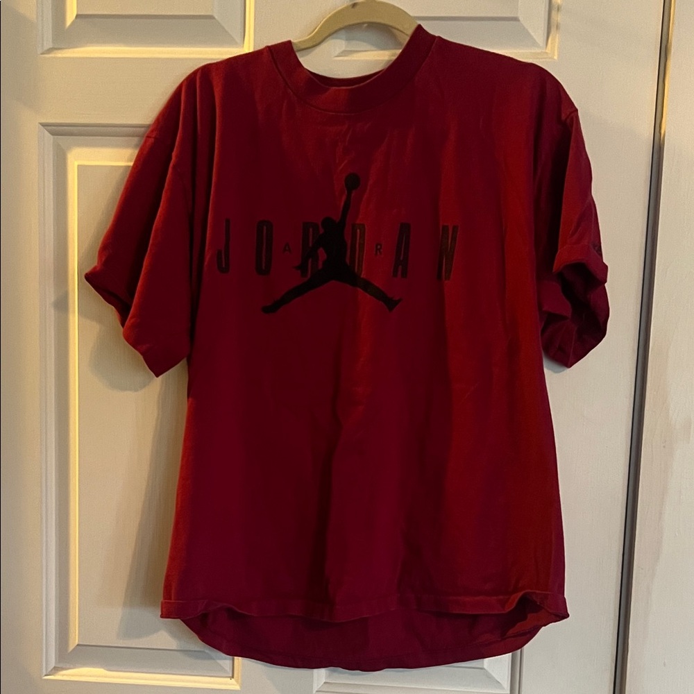 Jordan Maroon T-Shirt with Black Logo